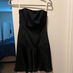 Shoshanna 100% Silk Black Strapless Party Dress 2